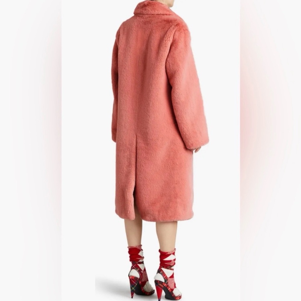 Burberry Pink Teddy Faux Fur Coat - Picture 12 of 14